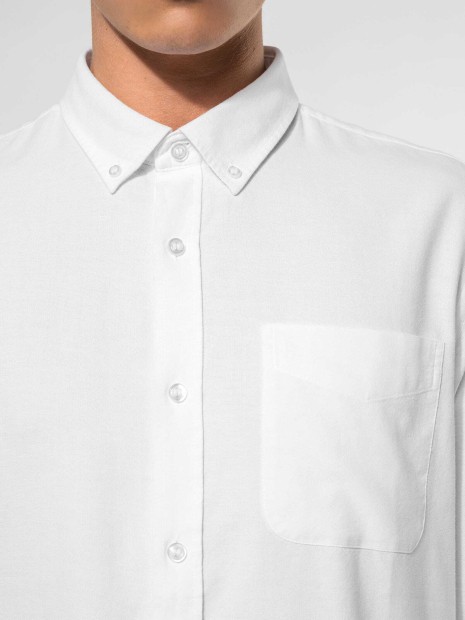 Chemises à personnaliser KARIBAN Chemise Oxford lavée manches longues 