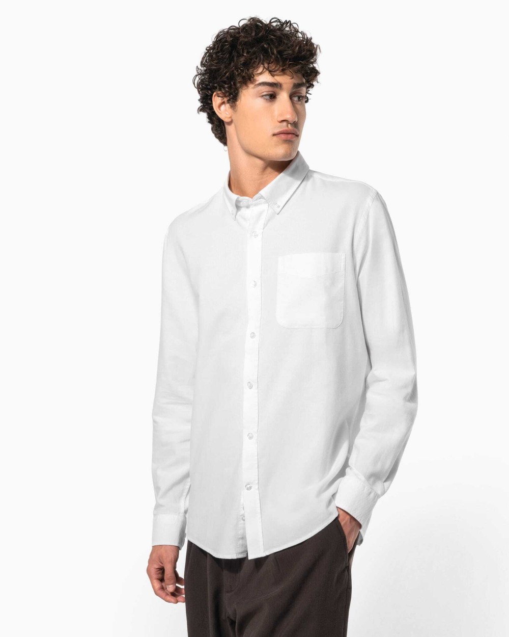 Chemises personnalisable KARIBAN Chemise Oxford lavée manches longues