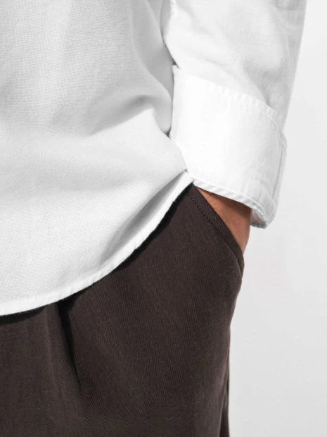 Chemises à personnaliser KARIBAN Chemise Oxford lavée manches longues 