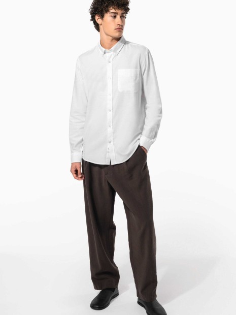 Chemises à personnaliser KARIBAN Chemise Oxford lavée manches longues 