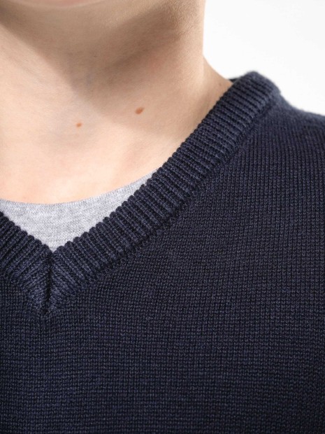 Pulls à personnaliser KARIBAN Pull col V enfant 