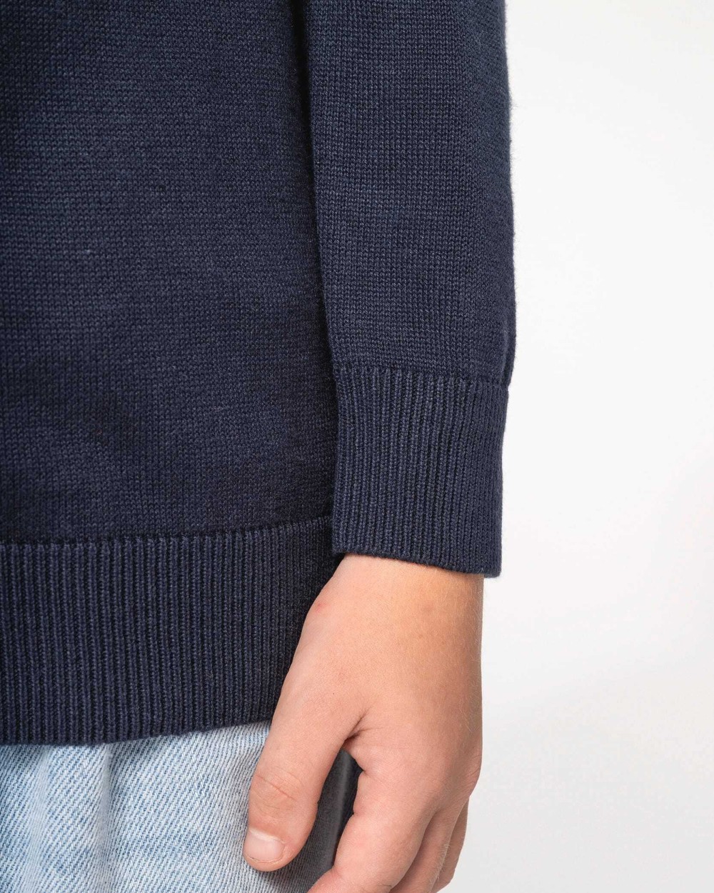 KARIBAN Kinder-Pullover mit V-Ausschnitt Pullovers personalisierbar