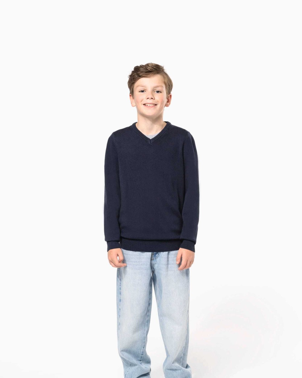 Pulls personnalisable KARIBAN Pull col V enfant