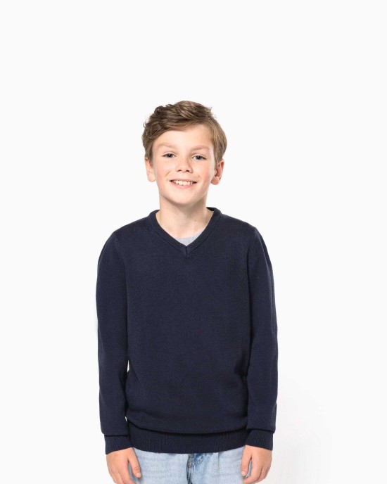Pulls personnalisable Kariban Pull col V enfant