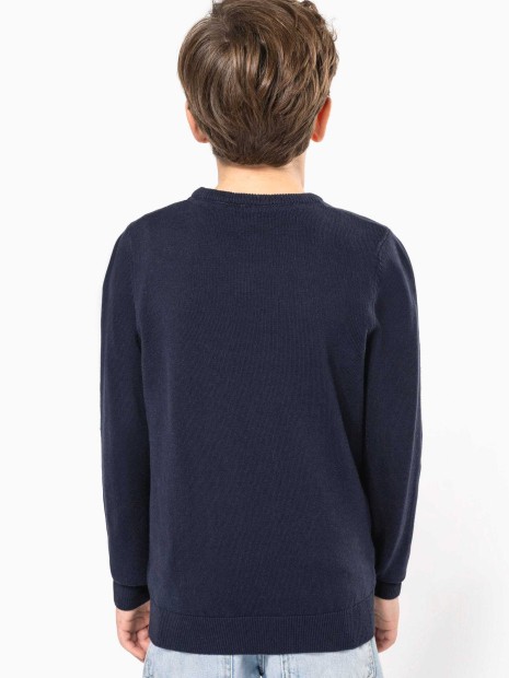 Pulls à personnaliser KARIBAN Pull col V enfant 