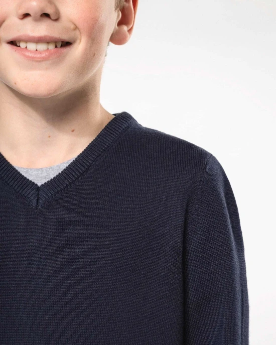 Pulls personnalisable Kariban Pull col V enfant