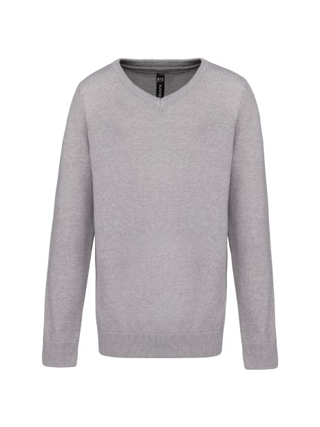 KARIBAN Pull col V enfant /api/colors/affde0b2-3f9e-462b-8bbe-959997fedc42 personnalisable