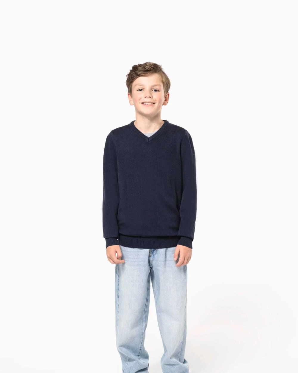 Pulls personnalisable KARIBAN Pull col V enfant