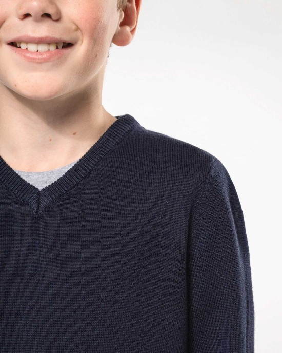 Pulls personnalisable Kariban Pull col V enfant