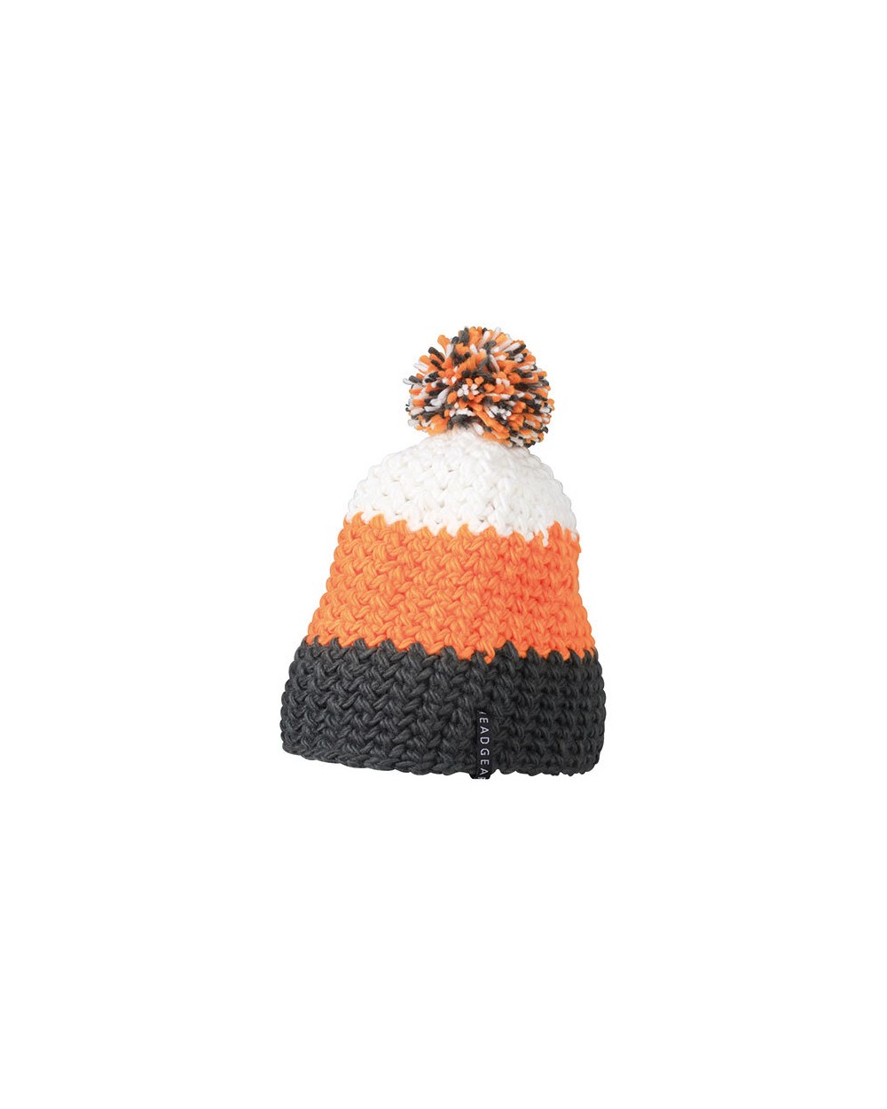 Mutsen MYRTLE BEACH Crocheted Cap with Pompon voor bedrukking &amp; borduring