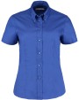 Hemden KUSTOM KIT Women's Tailored Fit Premium Oxford Shirt SSL voor bedrukking &amp; borduring