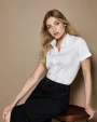 Hemden KUSTOM KIT Women's Tailored Fit Premium Oxford Shirt SSL voor bedrukking &amp; borduring
