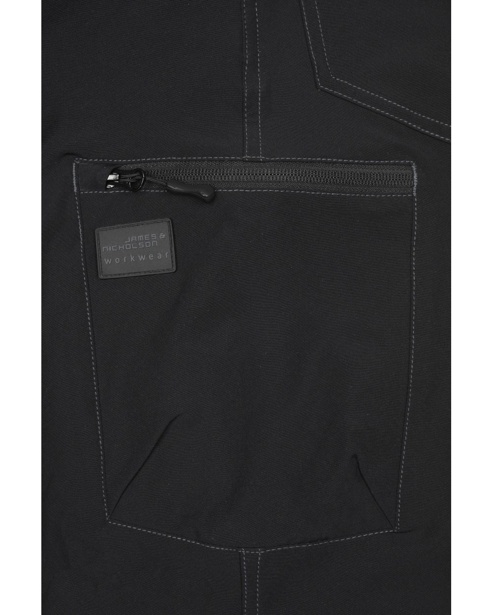 JAMES & NICHOLSON Workwear Pants 4-Way Stretch Slim Line Hosen personalisierbar