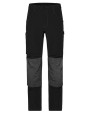 Broeken JAMES & NICHOLSON Workwear Pants 4-Way Stretch Slim Line voor bedrukking &amp; borduring