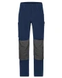 JAMES & NICHOLSON Workwear Pants 4-Way Stretch Slim Line Hosen personalisierbar
