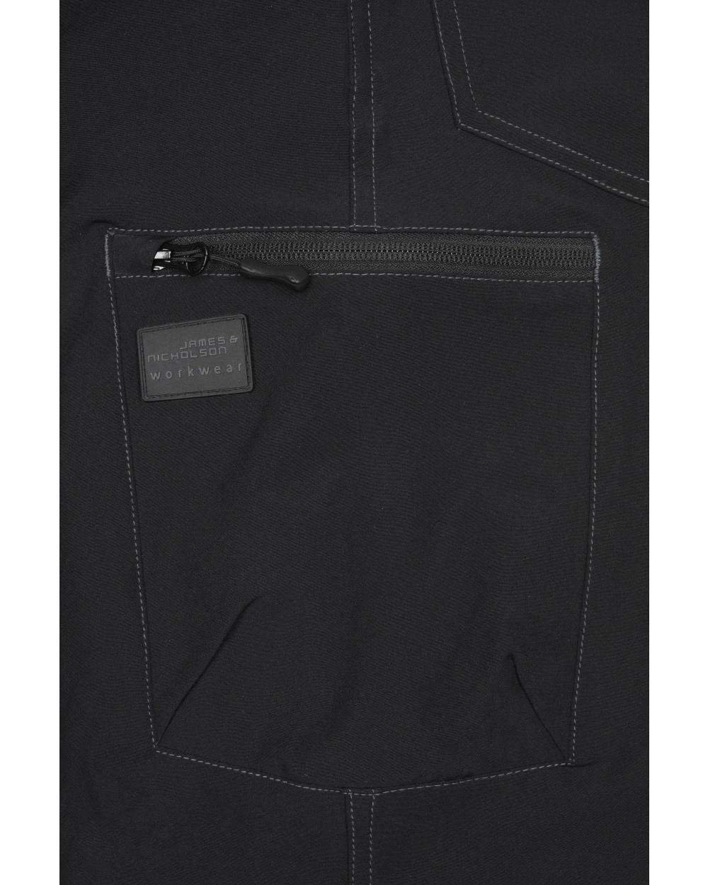 JAMES & NICHOLSON Workwear Pants 4-Way Stretch Slim Line Hosen personalisierbar