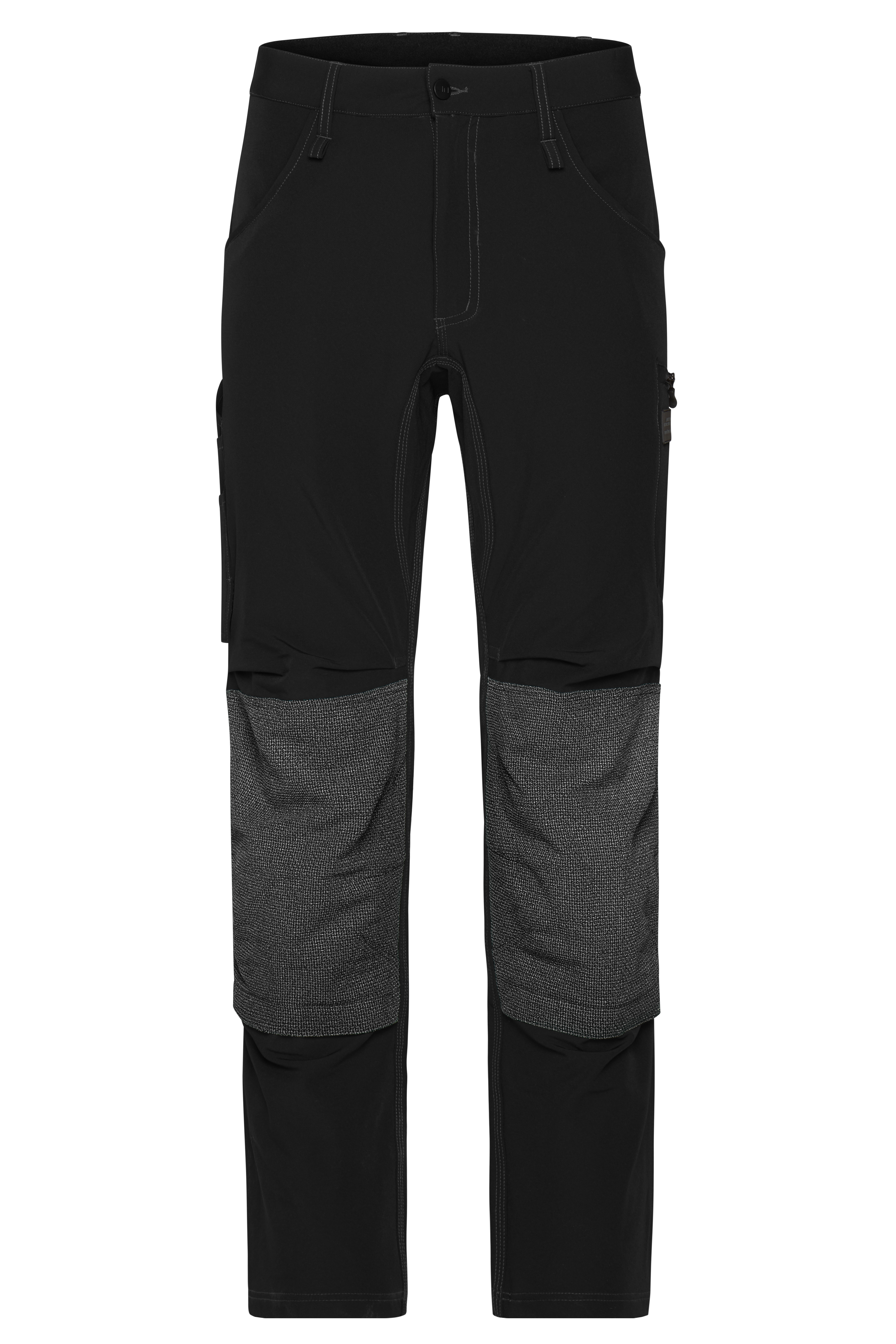 Broeken JAMES & NICHOLSON Workwear Pants 4-Way Stretch Slim Line voor bedrukking &amp; borduring