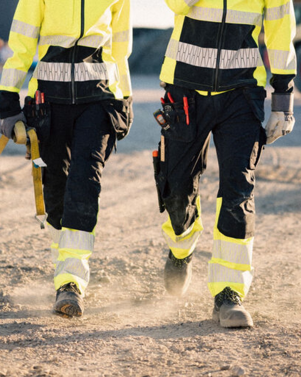 Broeken JOBMAN 2372 Hi-Vis Women's Craftsman Trousers Stretch HP voor bedrukking &amp; borduring