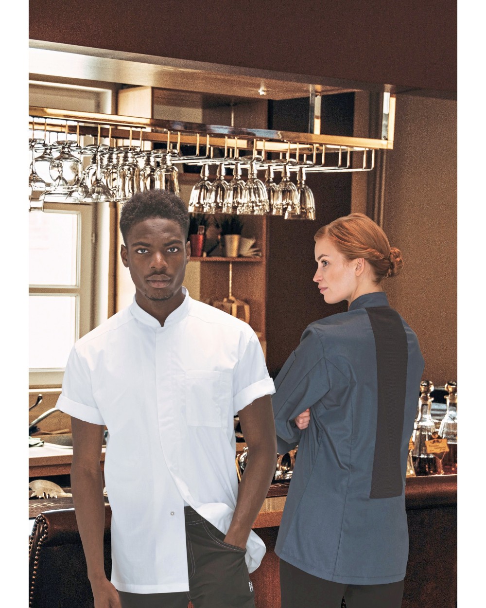 Hemden LE CHEF Mens Prep Shirt voor bedrukking &amp; borduring