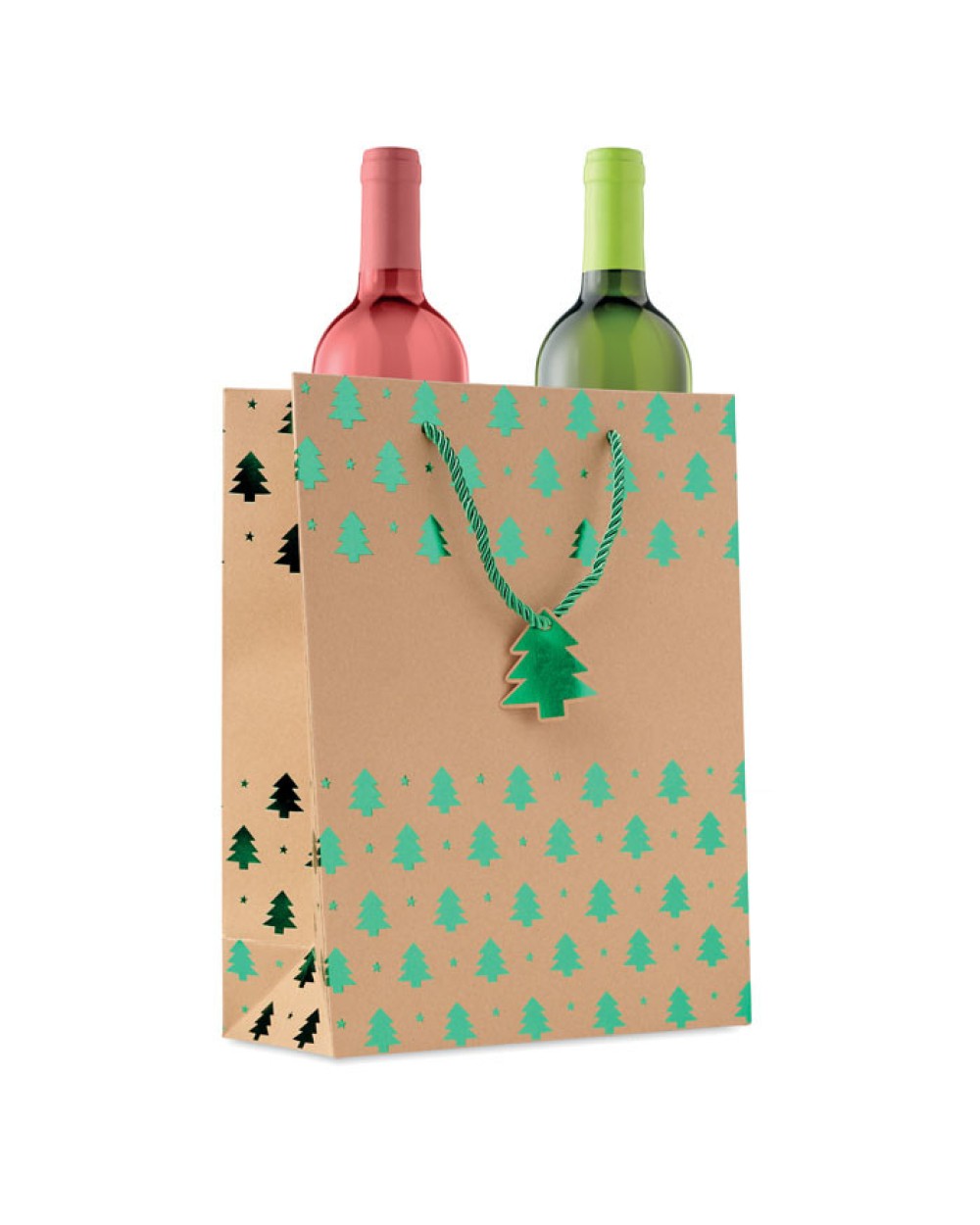 Tassen & Zakken 4DO Kraftpapieren geschenkzak voor bedrukking &amp; borduring