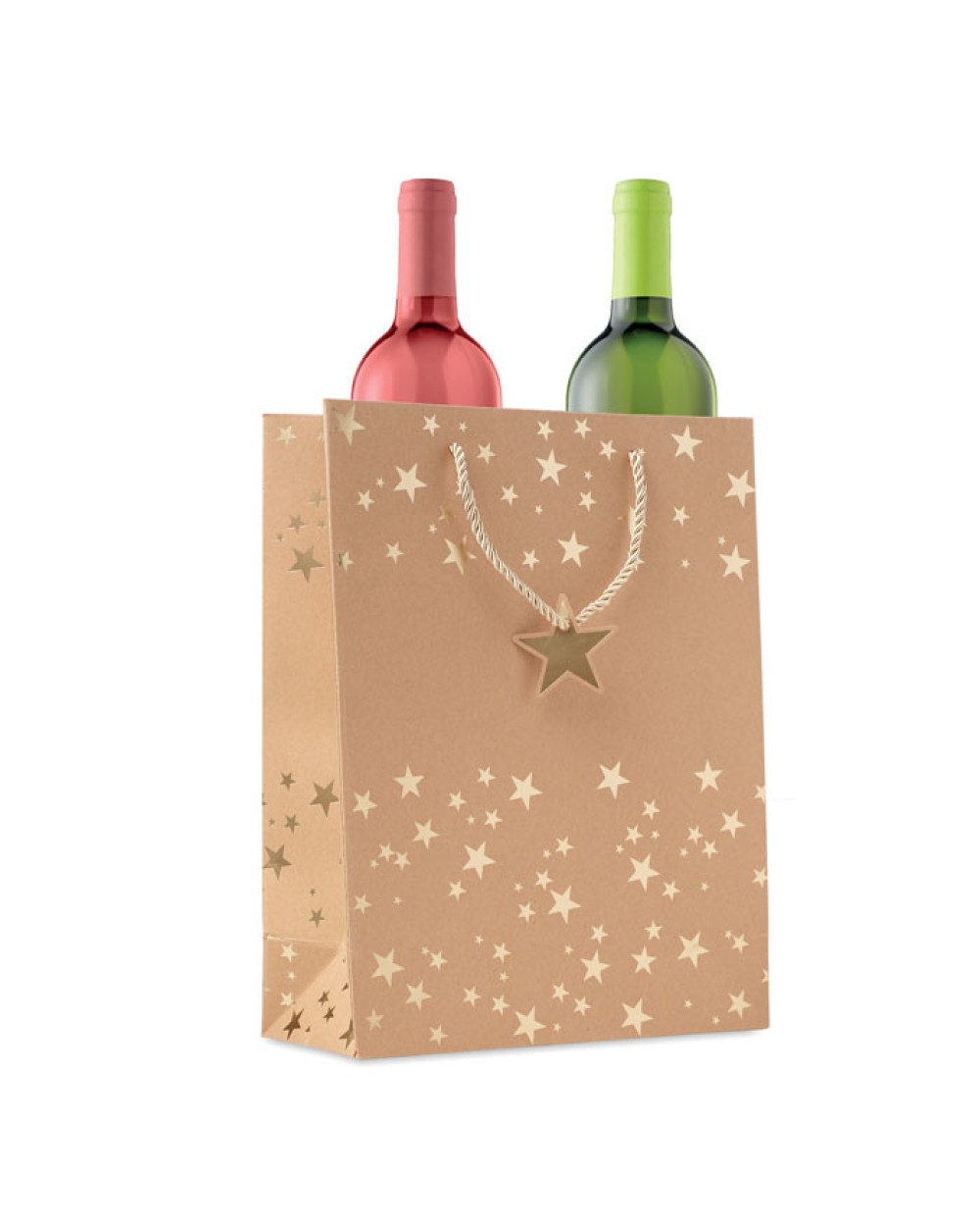 Tassen & Zakken 4DO Kraftpapieren geschenkzak voor bedrukking &amp; borduring