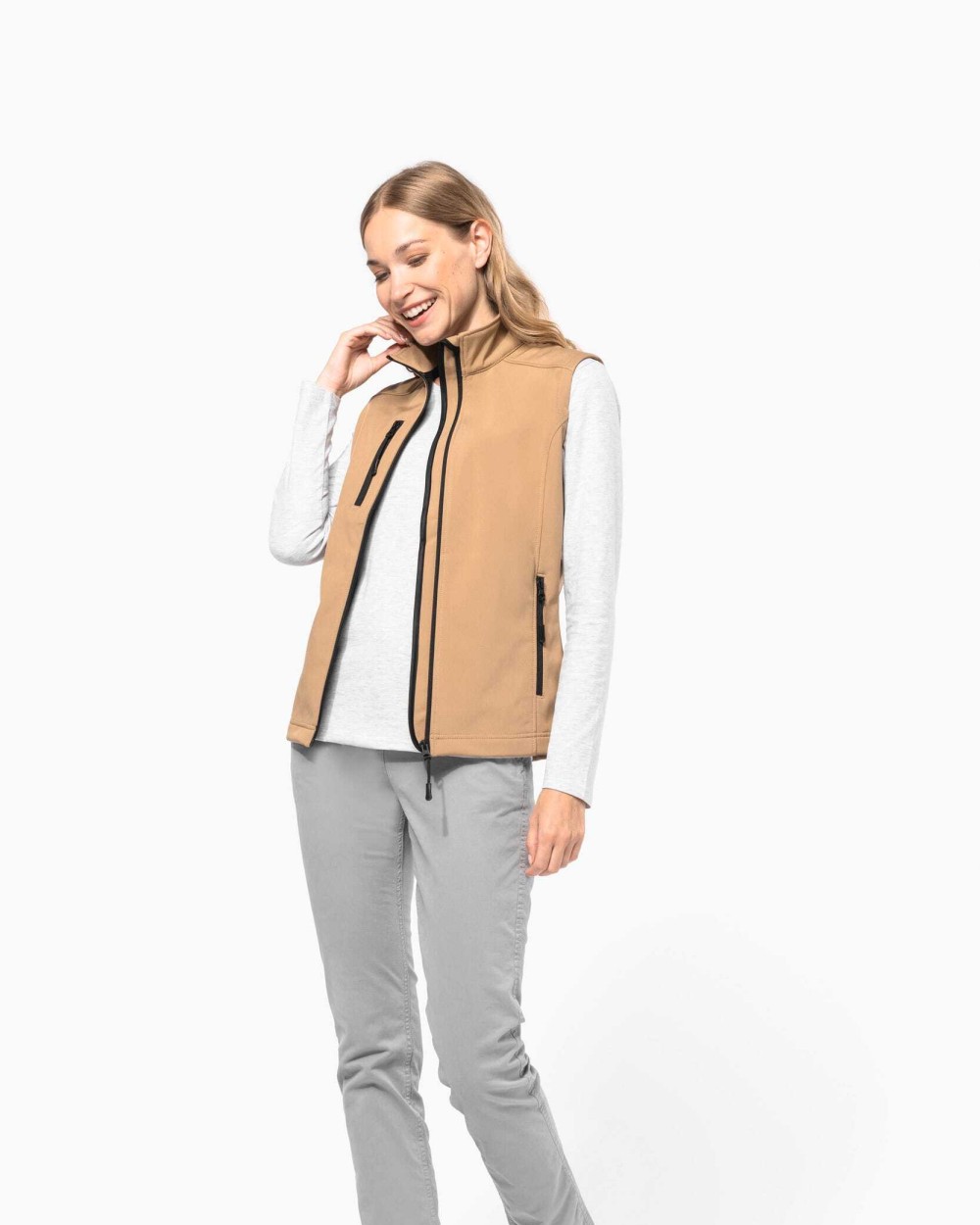 KARIBAN Damen Softshell Bodywärmer Softshells personalisierbar