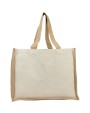 Tote bags personnalisable 4DO Sac Varai 320 g/m² en toile et jute 23L