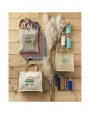 4DO Varai 320 g/m Canvas und Jute Einkaufstasche 23L Tote Bags personalisierbar