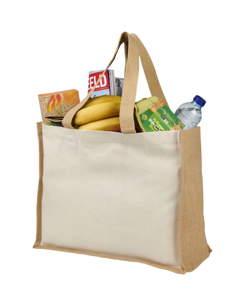 Tote bags personnalisable 4DO Sac Varai 320 g/m² en toile et jute 23L