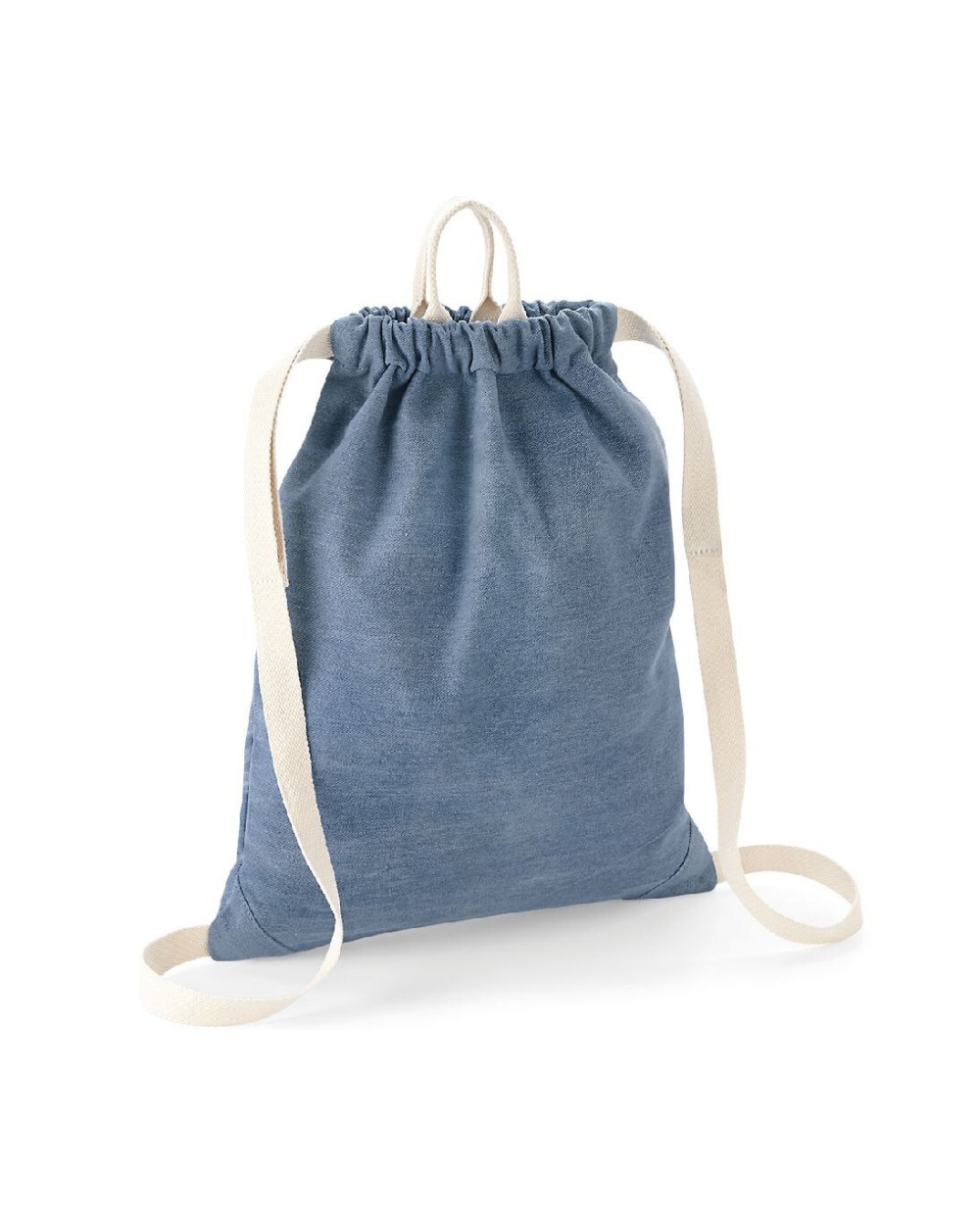 Tassen & Zakken BAG BASE DENIM GYMSAC voor bedrukking &amp; borduring