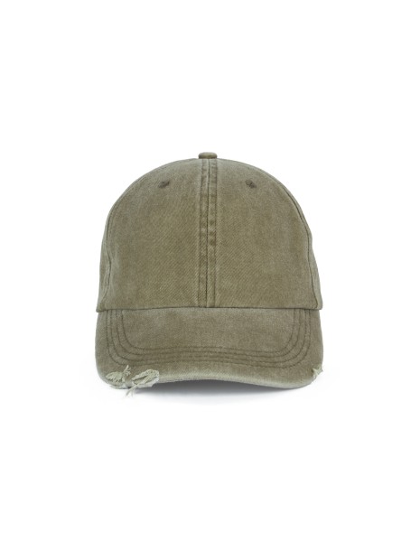 K-UP Casquette vintage effet déchiré - 6 panneaux /api/colors/4b092610-4676-40e4-83e7-4bd84a03443a personnalisable
