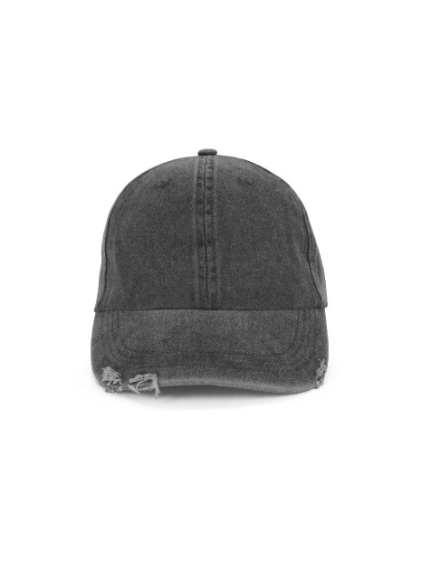 K-UP Casquette vintage effet déchiré - 6 panneaux /api/colors/1339df5f-54dd-4270-a198-307c03257eab personnalisable