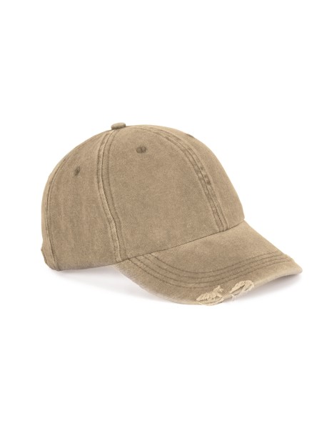 K-UP Casquette vintage effet déchiré - 6 panneaux /api/colors/4ee091c4-ab12-4185-9460-e417dbf42a11 personnalisable