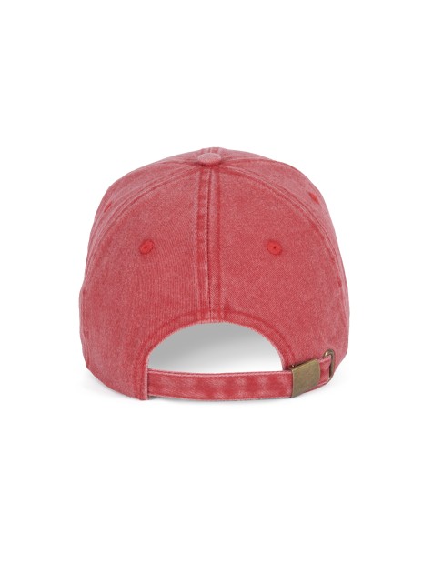 K-UP Casquette vintage effet déchiré - 6 panneaux /api/colors/5d52662b-42b4-4194-aff5-c1734291e577 personnalisable