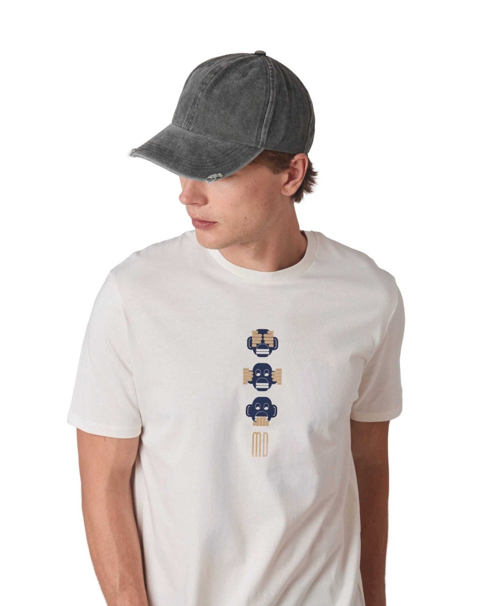 Petjes K-UP Gescheurde verwassen pet voor bedrukking &amp; borduring