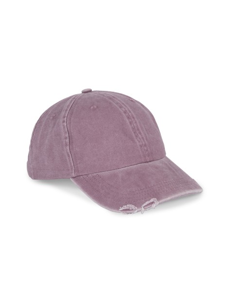 K-UP Casquette vintage effet déchiré - 6 panneaux /api/colors/2b10734a-fa4a-4c2d-a56b-634d03e577af personnalisable