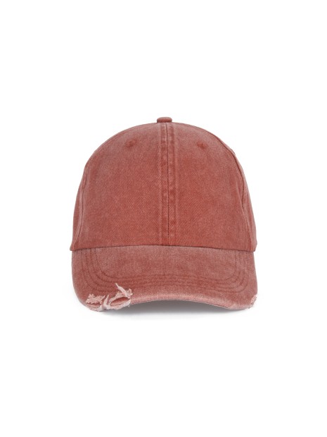 K-UP Casquette vintage effet déchiré - 6 panneaux /api/colors/51d90d6d-8480-455e-be64-6161498367f3 personnalisable