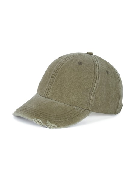 K-UP Casquette vintage effet déchiré - 6 panneaux /api/colors/4b092610-4676-40e4-83e7-4bd84a03443a personnalisable