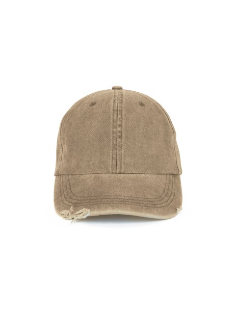 K-UP Casquette vintage effet déchiré - 6 panneaux /api/colors/4ee091c4-ab12-4185-9460-e417dbf42a11 personnalisable