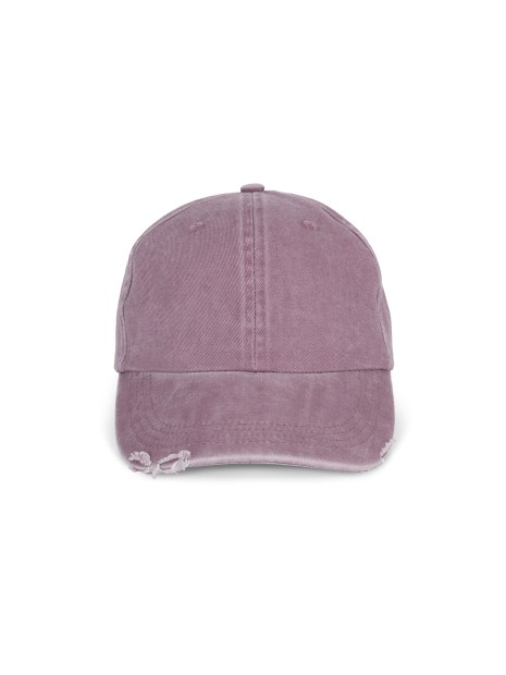 K-UP Casquette vintage effet déchiré - 6 panneaux /api/colors/2b10734a-fa4a-4c2d-a56b-634d03e577af personnalisable