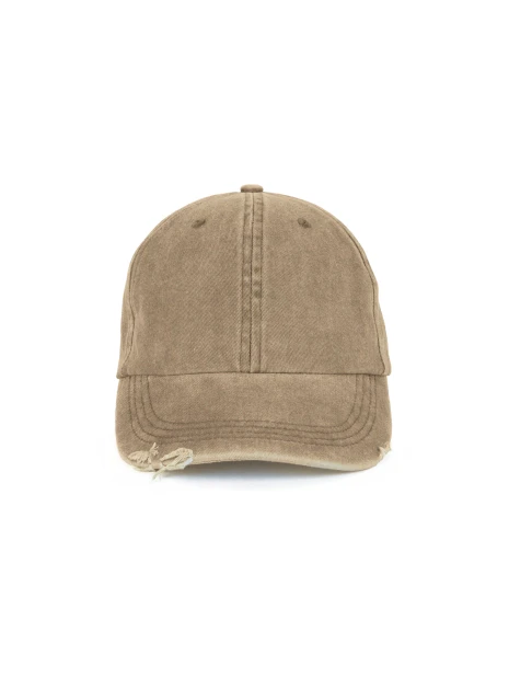 K-UP Casquette vintage effet déchiré - 6 panneaux /api/colors/4ee091c4-ab12-4185-9460-e417dbf42a11 personnalisable
