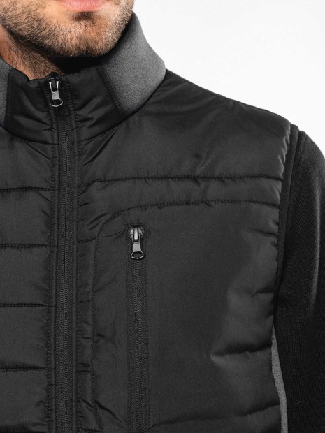 Vestes à personnaliser KARIBAN Bodywarmer bi-matière homme 