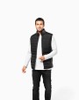 KARIBAN Bodywarmer aus zwei Materialien für Herren Jacken personalisierbar