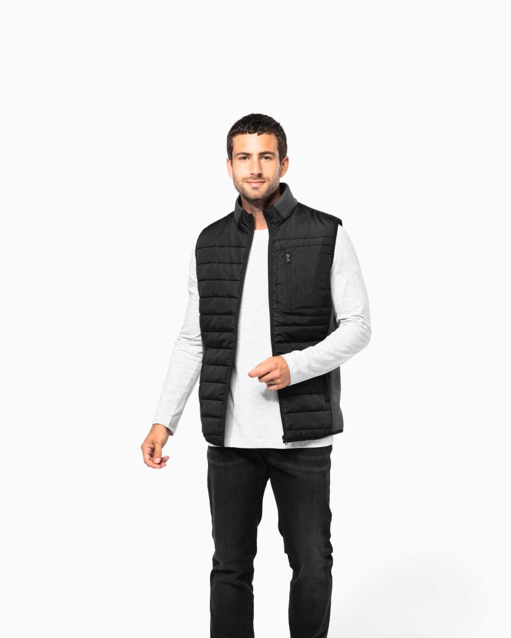 Vestes personnalisable KARIBAN Bodywarmer bi-matière homme