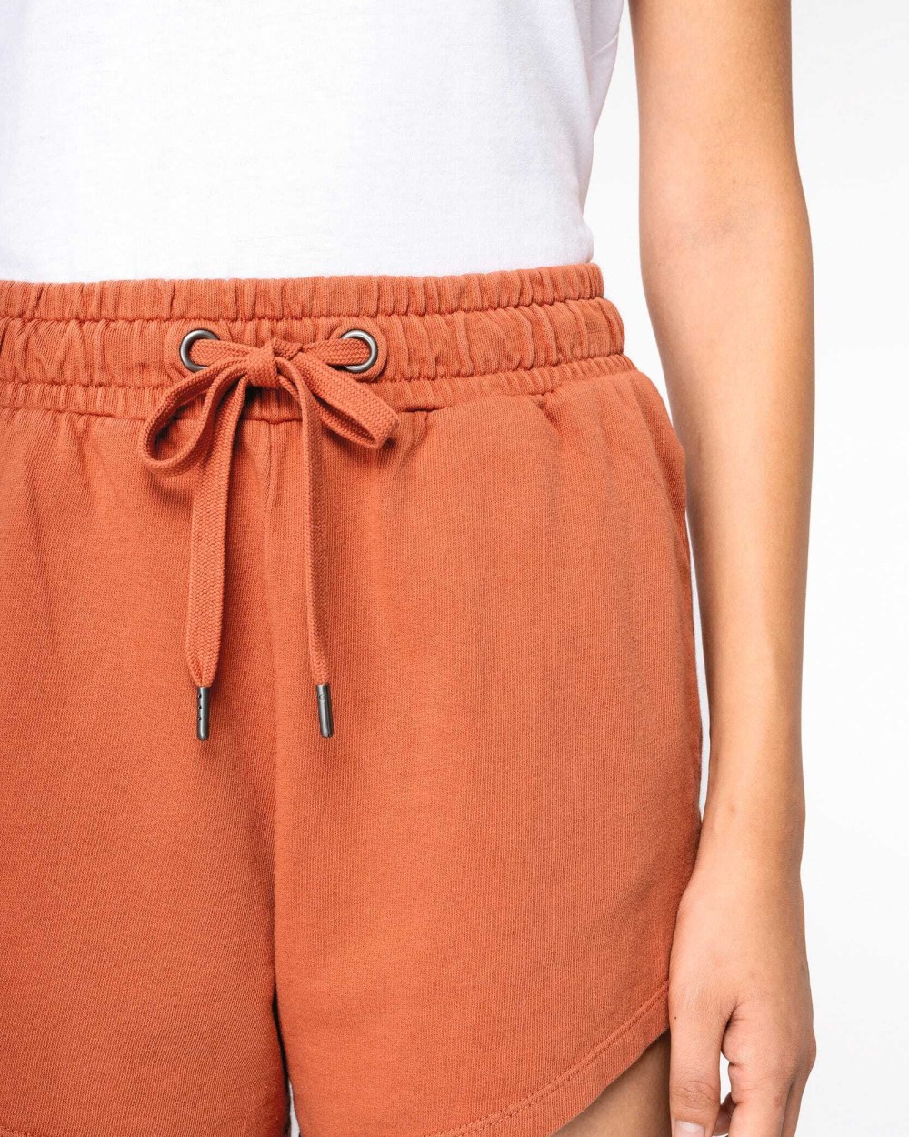 Bermuda's & Shorts NATIVE SPIRIT Ecologisch damesshort French Terry voor bedrukking &amp; borduring