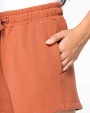 Bermuda's & Shorts NATIVE SPIRIT Ecologisch damesshort French Terry voor bedrukking &amp; borduring