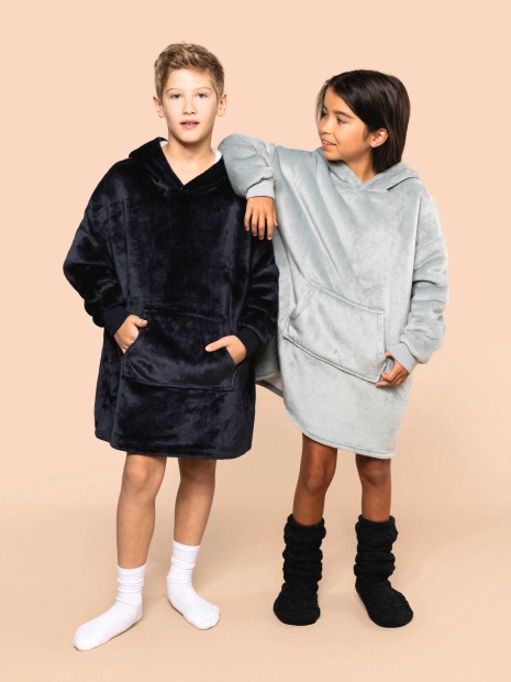 Vestes à personnaliser KARIBAN Plaid poncho enfant 