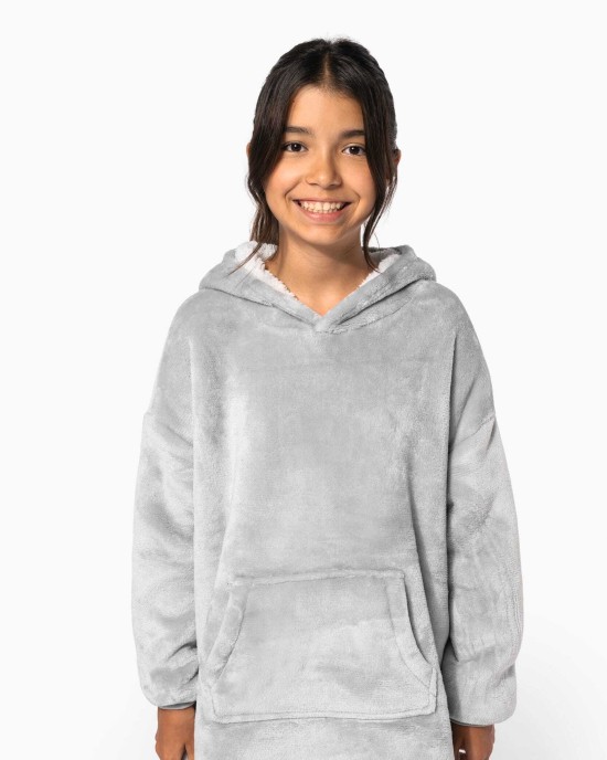 Vestes personnalisable Kariban Plaid poncho enfant
