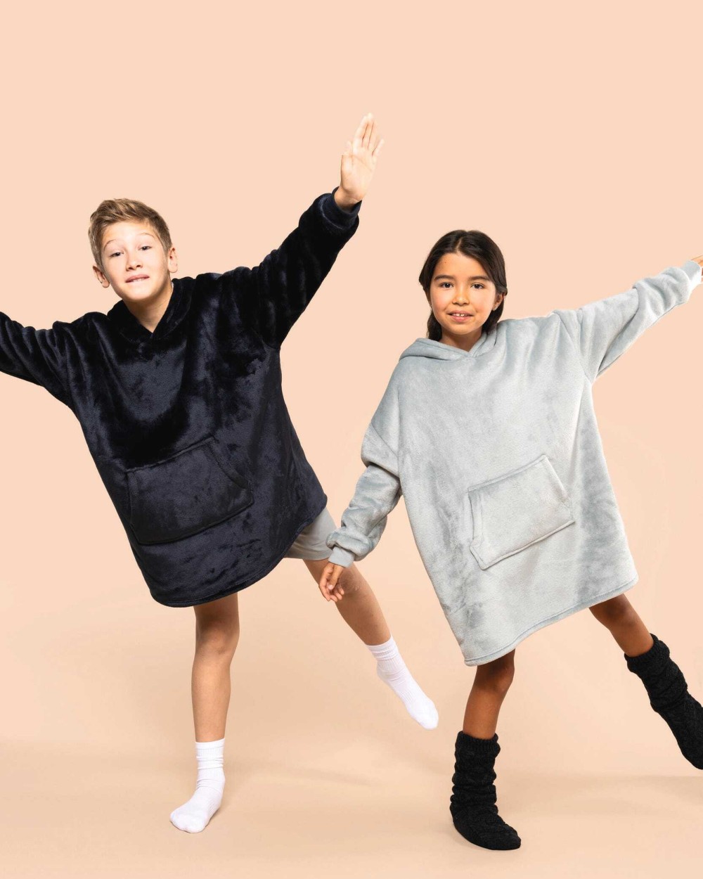 Vestes personnalisable KARIBAN Plaid poncho enfant