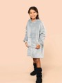 Vestes à personnaliser KARIBAN Plaid poncho enfant 